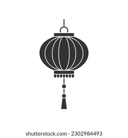 Chinese Lamp Icon Vector Design.
