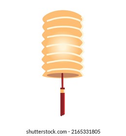 chinese lamp ornament icon isolated