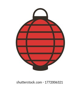 chinese lamp vector design. lampion icon