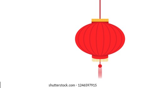 Chinese lamp vector. free space for text. wallpaper. background.