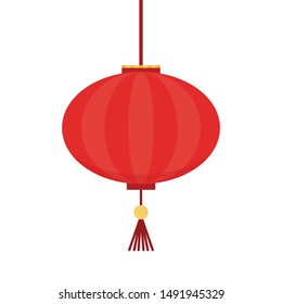 Chinese lamp vector. free space for text. copy space.