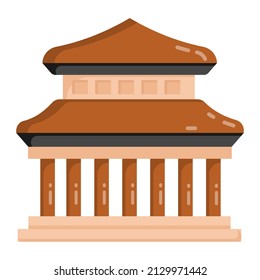 Icono de diseño plano de referencia en China 

