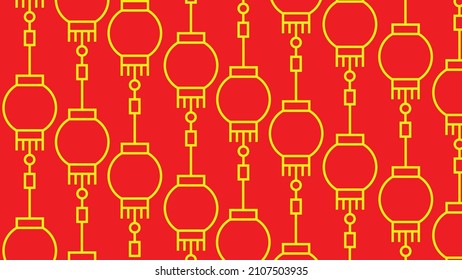 Patrón de iluminación del vector de fondo de la linterna china