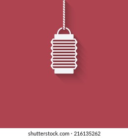 Chinese lantern design element - vector illustration. eps 10