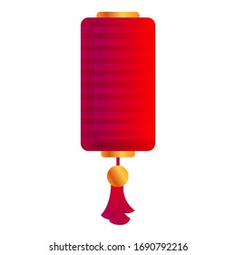 Chinese lantern element icon. Cartoon of chinese lantern element vector icon for web design isolated on white background