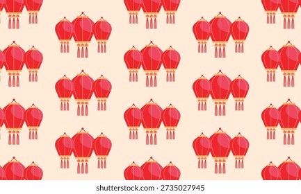 Fondo de patrón de festival de linterna china