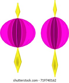  chinese lantern
 in full of background color symbol of new year celebration happiness 