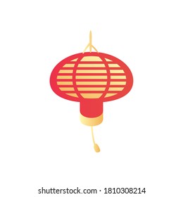Chinese lantern gradient style icon design, China culture asia and oriental theme Vector illustration