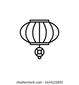 Chinese lantern icon. Design template vector