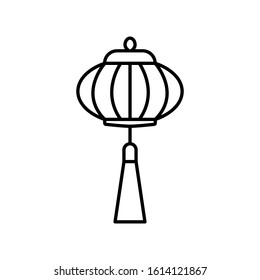 Chinese lantern icon. Design template vector