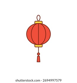 Icono de linterna chino diseño plano