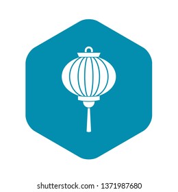 Chinese lantern icon. Simple illustration of chinese lantern vector icon for web