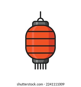 chinese lantern icon vector design template in white background