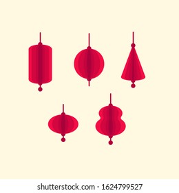 Chinese Lantern Icon Vector illustration