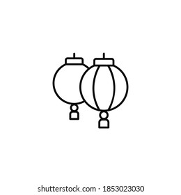chinese lantern icon vector on a white background