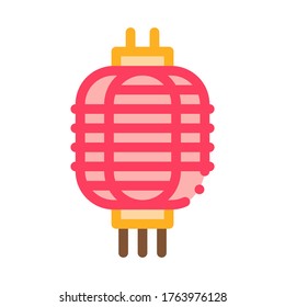 chinese lantern icon vector. chinese lantern sign. color symbol illustration