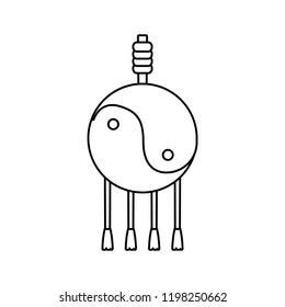 chinese lantern isolated icon