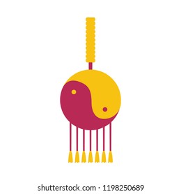 chinese lantern isolated icon