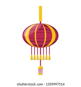 chinese lantern isolated icon