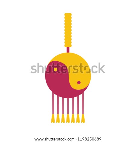 chinese lantern isolated icon