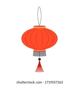Chinese lantern. Isolated on a white background.