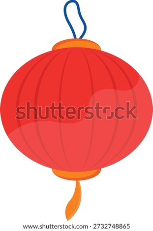 Chinese lantern vector graphic available for 1 credit, costing USD $1.