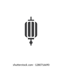 Chinese lantern vector icon. filled flat sign for mobile concept and web design. Hanging Chinese paper lantern simple solid icon. Symbol, logo illustration. Pixel perfect vector graphics