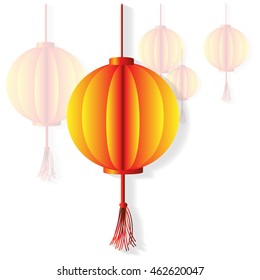 Chinese lantern vector illustration