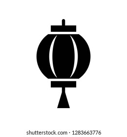 Chinese lantern vector, Chinese New Year related solid design icon