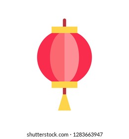 Chinese lantern vector, Chinese New Year related flat design icon