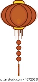 Chinese lantern in vector, sky lantern