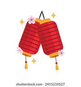 vector de ilustración de faroles chinos perfecto para el año nuevo chino