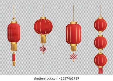 Chinese lanterns. Japanese asian new year red lamps festival chinatown traditional realistic element religion symbol