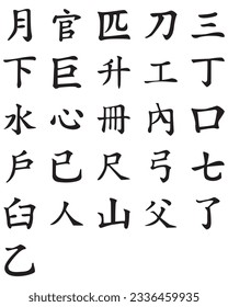 Chinese letter, white color background
