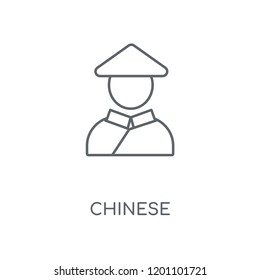 Chinese linear icon. Chinese concept stroke symbol design. Thin graphic elements vector illustration, outline pattern on a white background, eps 10.