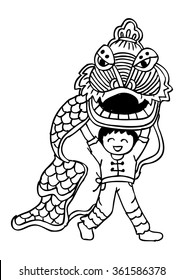 chinese lion dance