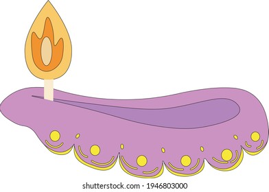 Chinese Lotus flower candle use for praying