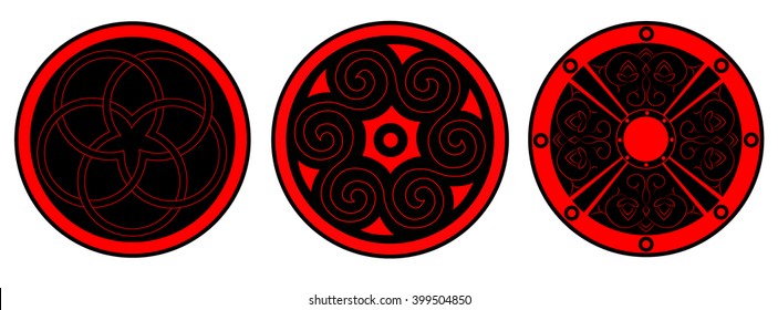Chinese lucky symbols. pattern, eternity, power, defense, logo, symbols, vector, illustration, sign, icon