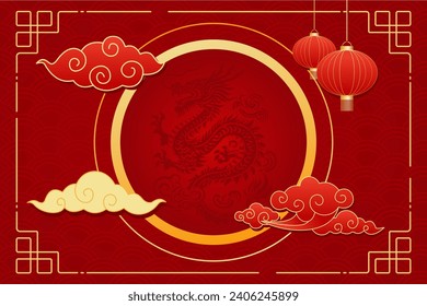 chinese lunar new year background vector