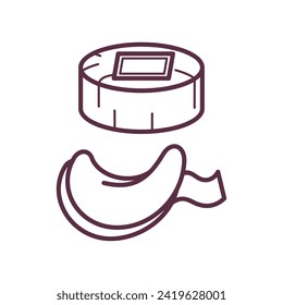 Chinese Lunar New Year simple cartoon decoration line art design outline