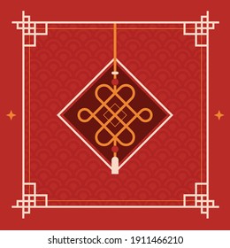 Chinese Lunar Year banner design background and pattern with oriental pattern