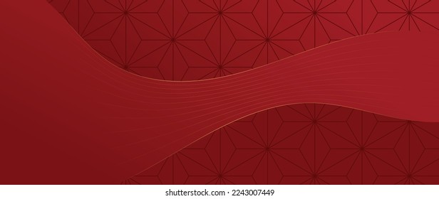 Chinese luxury background vector. Elegant decorative oriental geometric design chinese pattern and golden curve line art background. Abstract design illustration for wallpaper, card, poster, banner.