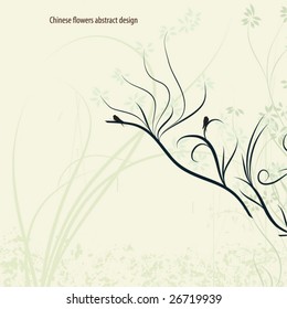 chinese magic flower background