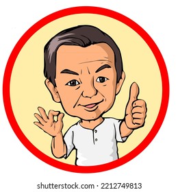 chinese man chef logo restaurant bistro cook shop mascot
