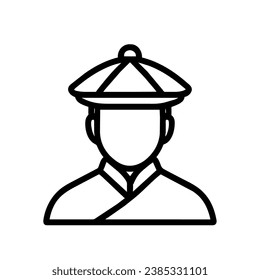 vector de ilustración de icono chino aislado