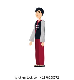 chinese man with traditional costume