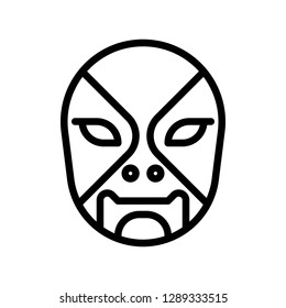 Chinese mask vector, Chinese lunar new year line style icon 