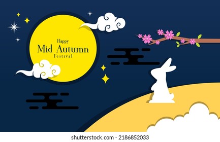 Chinese Mid Autumn Festival Background Vector