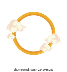 chinese moon design over white