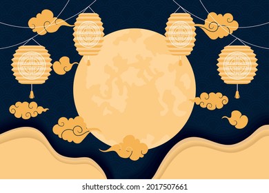 Chinese Moon Festival With Fullmoon